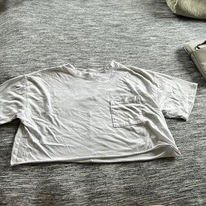 size large, doesn’t fit my style, and also had a small stain on the front.